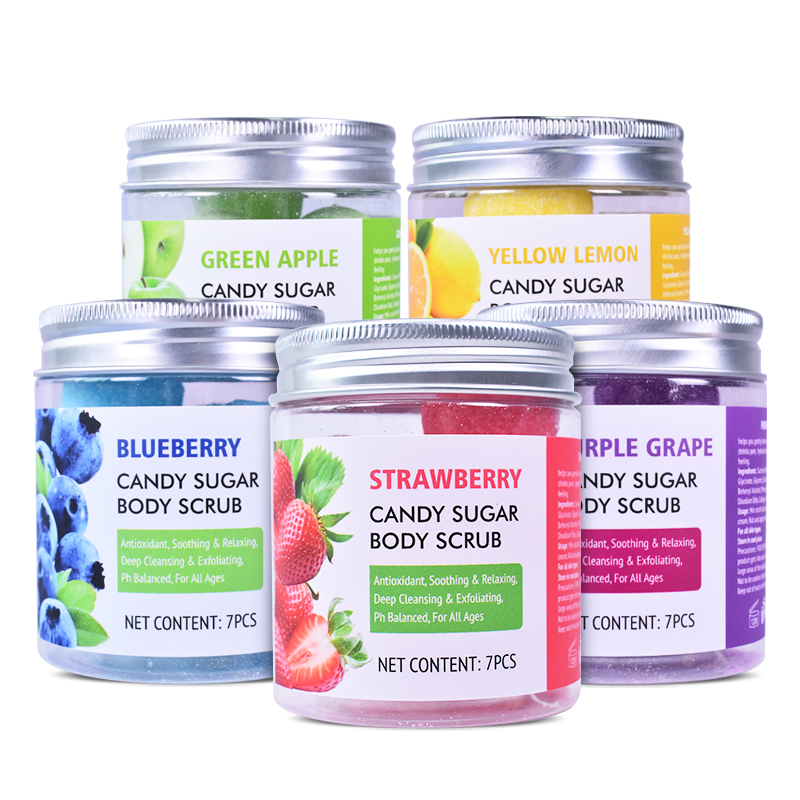 Custom Body Natural Vegan Private Label Wholesale Whitening Organic Cubes Facial Body Sugar Scrub