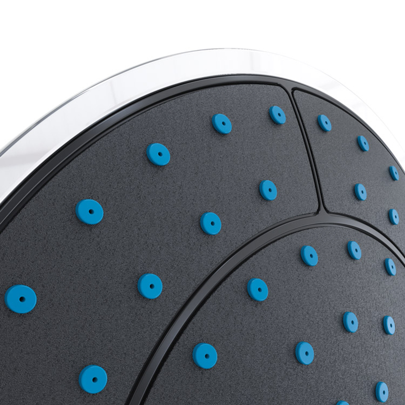 Proway Round Plastic Rainfall Mist Shower Head for Home/Bathroom/Shower Cabin