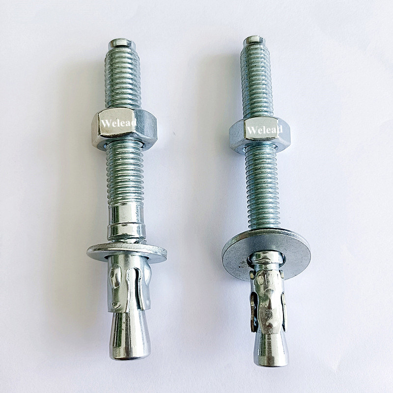 1/2 X 6 Wedge Anchor Throughbolt Expansion Concrete Fastener Mild Carbon Steel Stainless Full Threaded Bolt China Factory