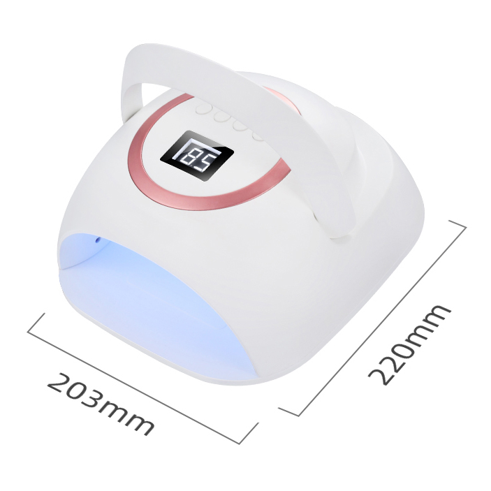 OEM/ODM Portable Rechargeable Cordless 72W UV Gel Nail Dryer 2 Hands UV LED Nail Lamp