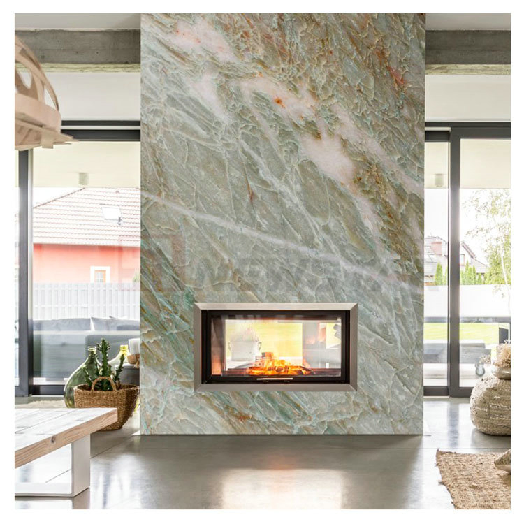 Amazon Green Stone Quartzite Price Marble Fireplace Mantel