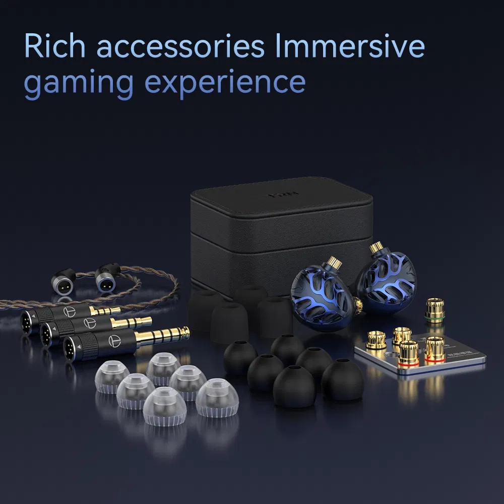 Trn Azure Dragon 2.5+3.5+4.4mm Wired HiFi Earphone 14.6mm Planar Diaphragm Detachable in-Ear Headset