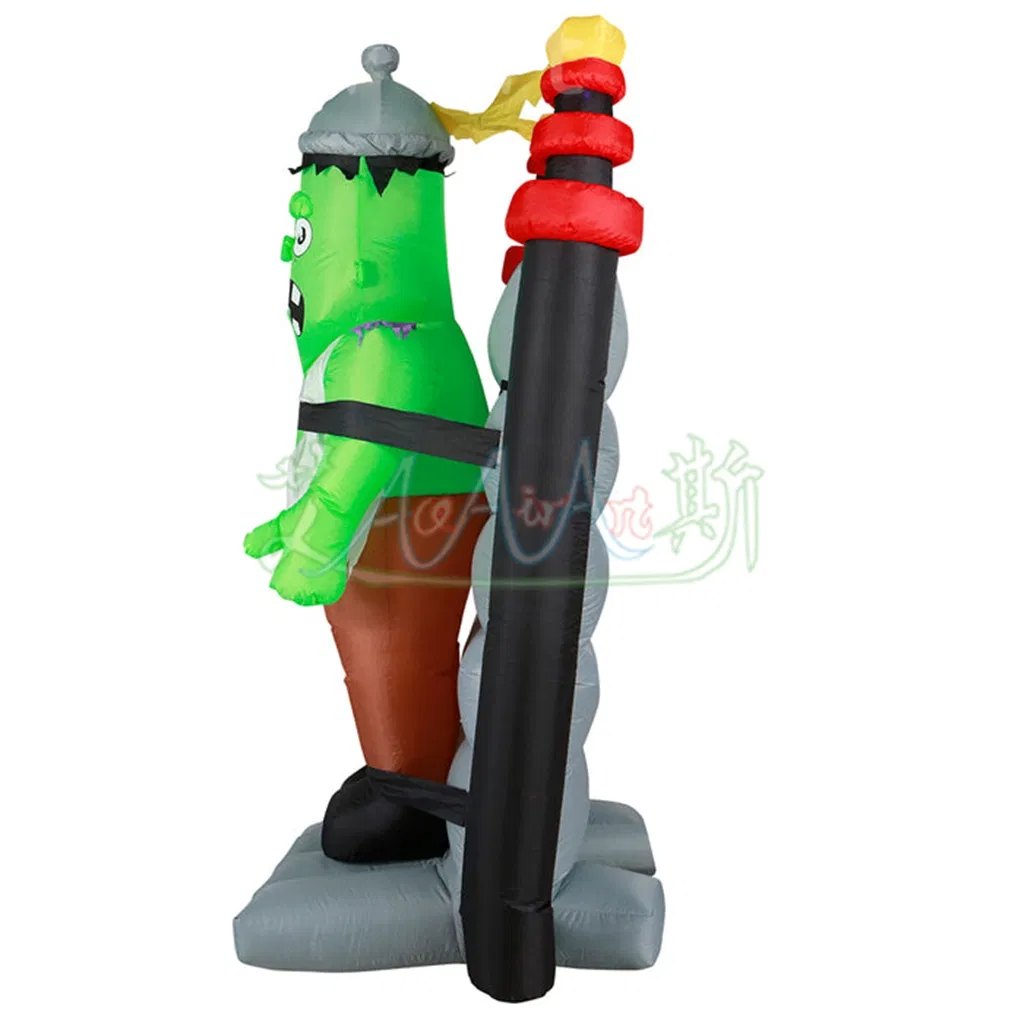 4mh Inflatable Halloween Shocking Shaking Monster with LED Lights and Air Blower for Outdoor Decoration