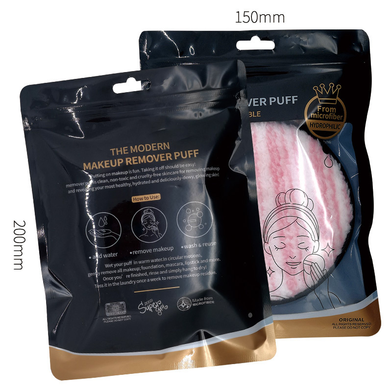Hot Selling Eco Friendly Make up Remover Pads Reusable Water Microfibre Custom Eye Makeup Towel Remover Pad with Bag