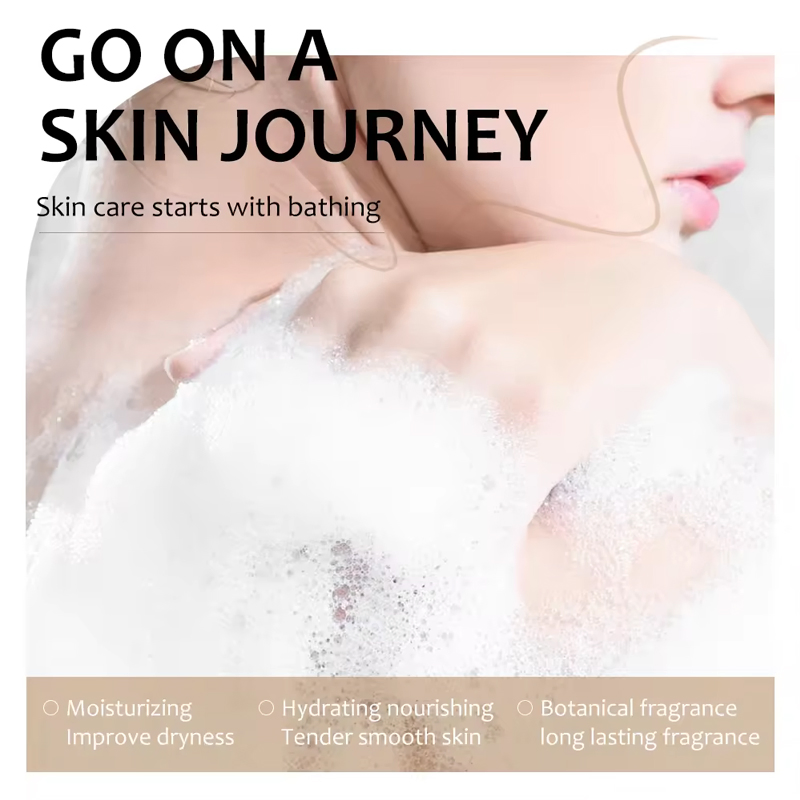 Ditong Private Label Moisturizing Whitening Exfoliating Shower Gel Natural Organic Fruit Scrub Body Wash for Women & Men