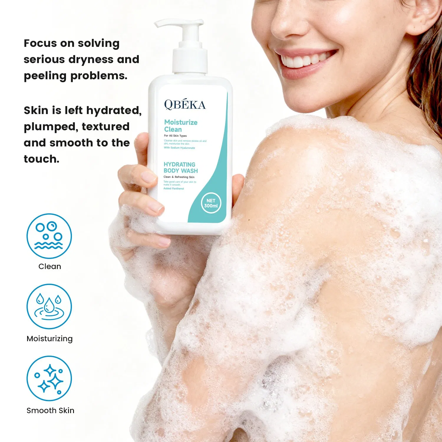 Deep Moisture Body Wash for Smooth & Supple Skin