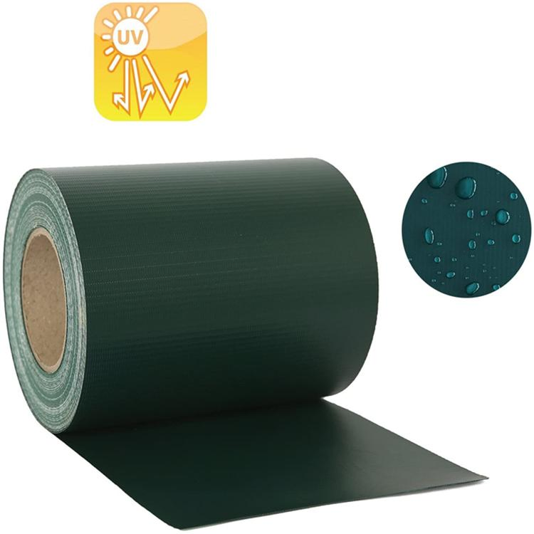 Ral6005 PVC Tarpaulin Fabric Decorative Garden Privacy Fence PVC Strip Screen Fence