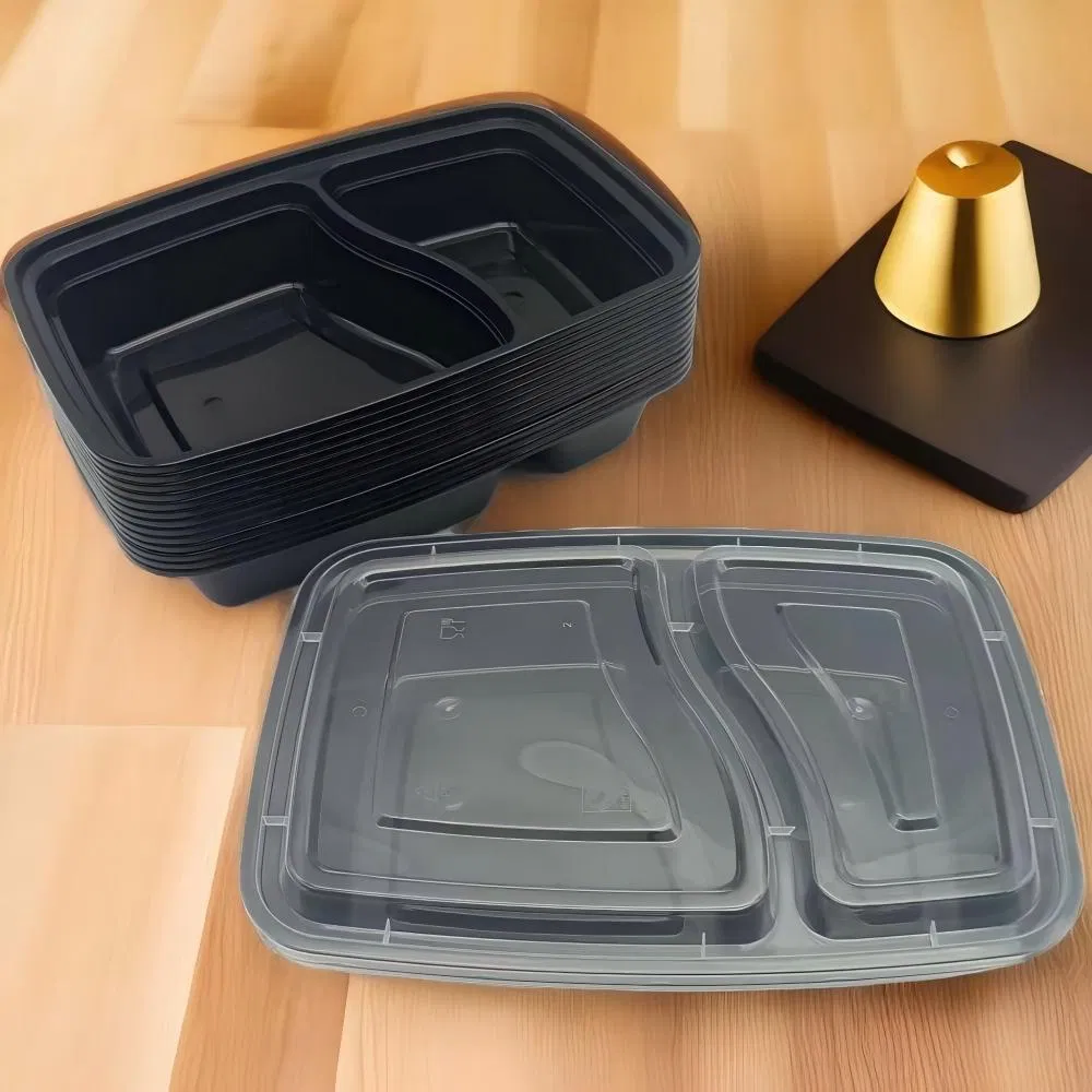 10PCS/Set 800ml Disposable Bento Lunch Box Take Away Food Storage Container with Lids Food Packaging Bento Lunchbox