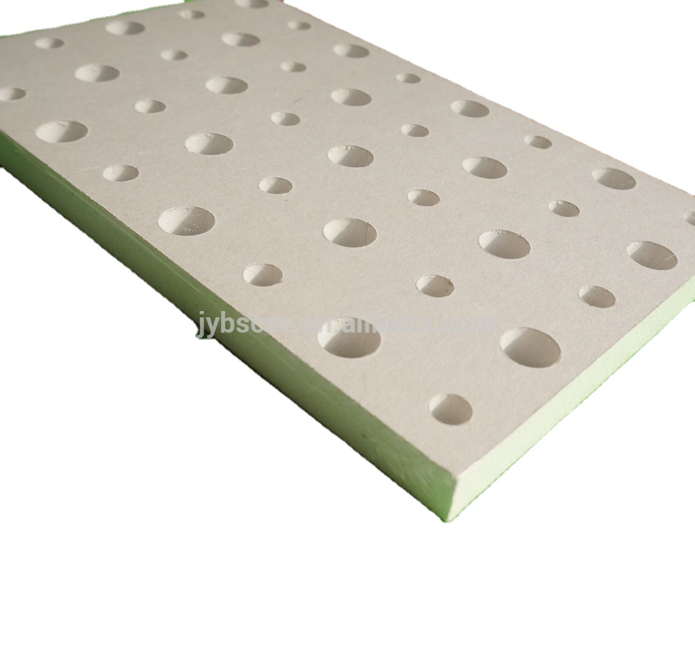 Perforated Acoustic Gypsum Board and Suspension Metal Grid System