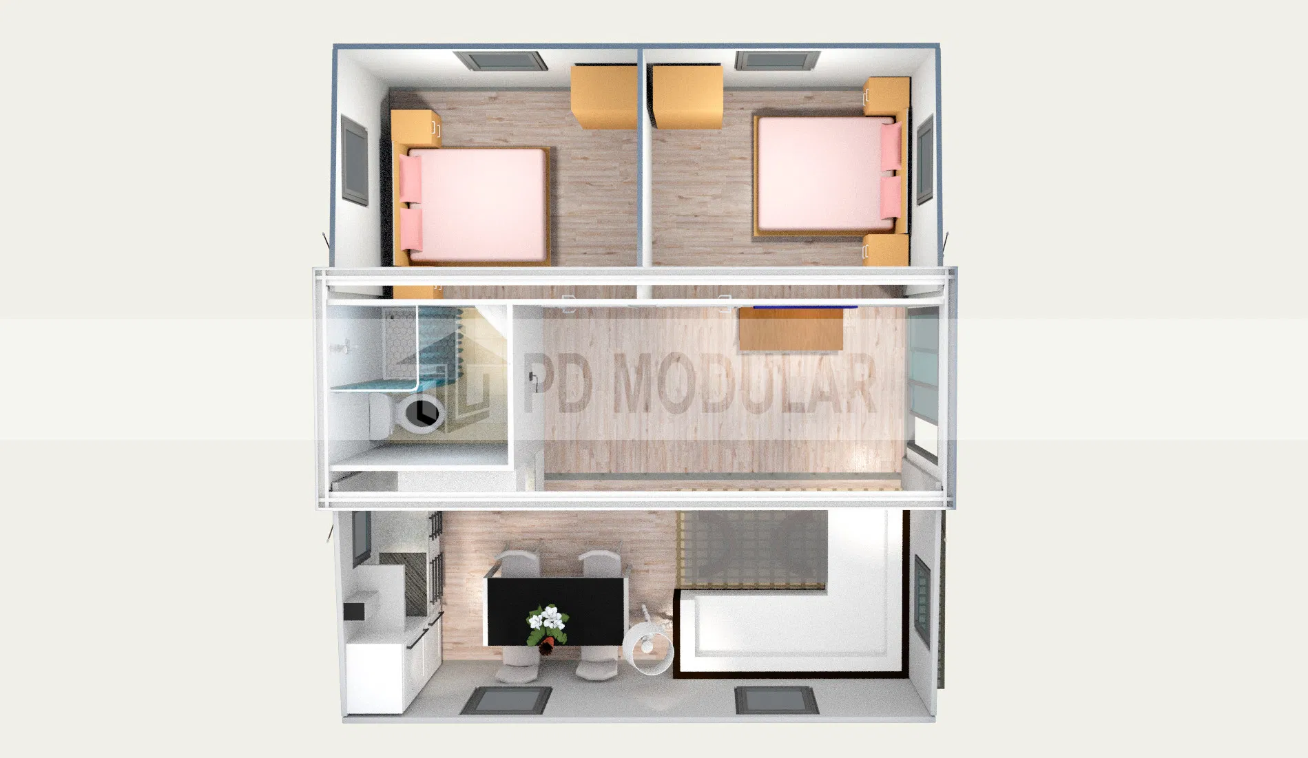 Modular Steel Structure Building Prefabricated Container House