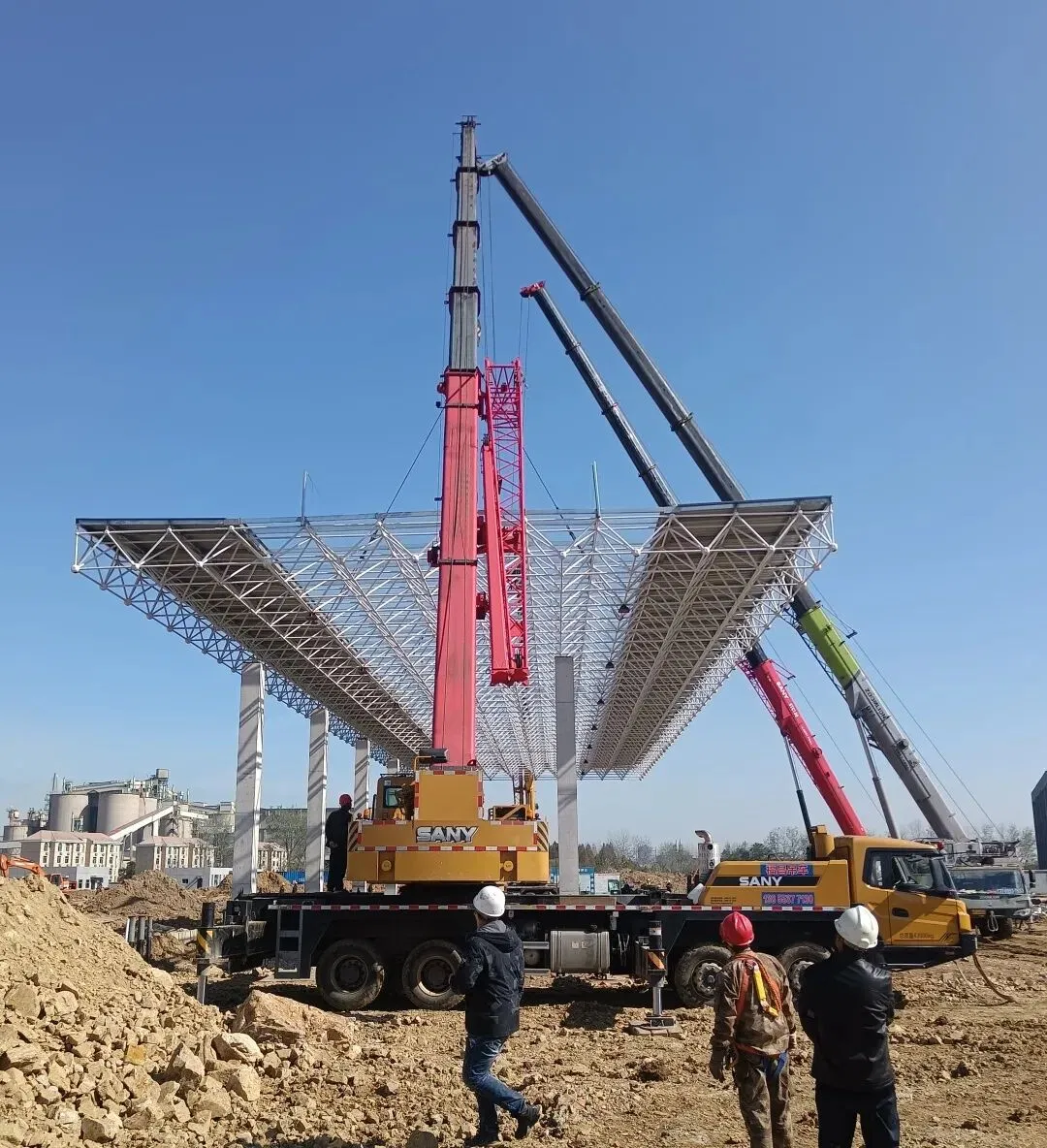 High-Standard Steel Space Frame, Suitable for Export, with Complete Quality Certification.