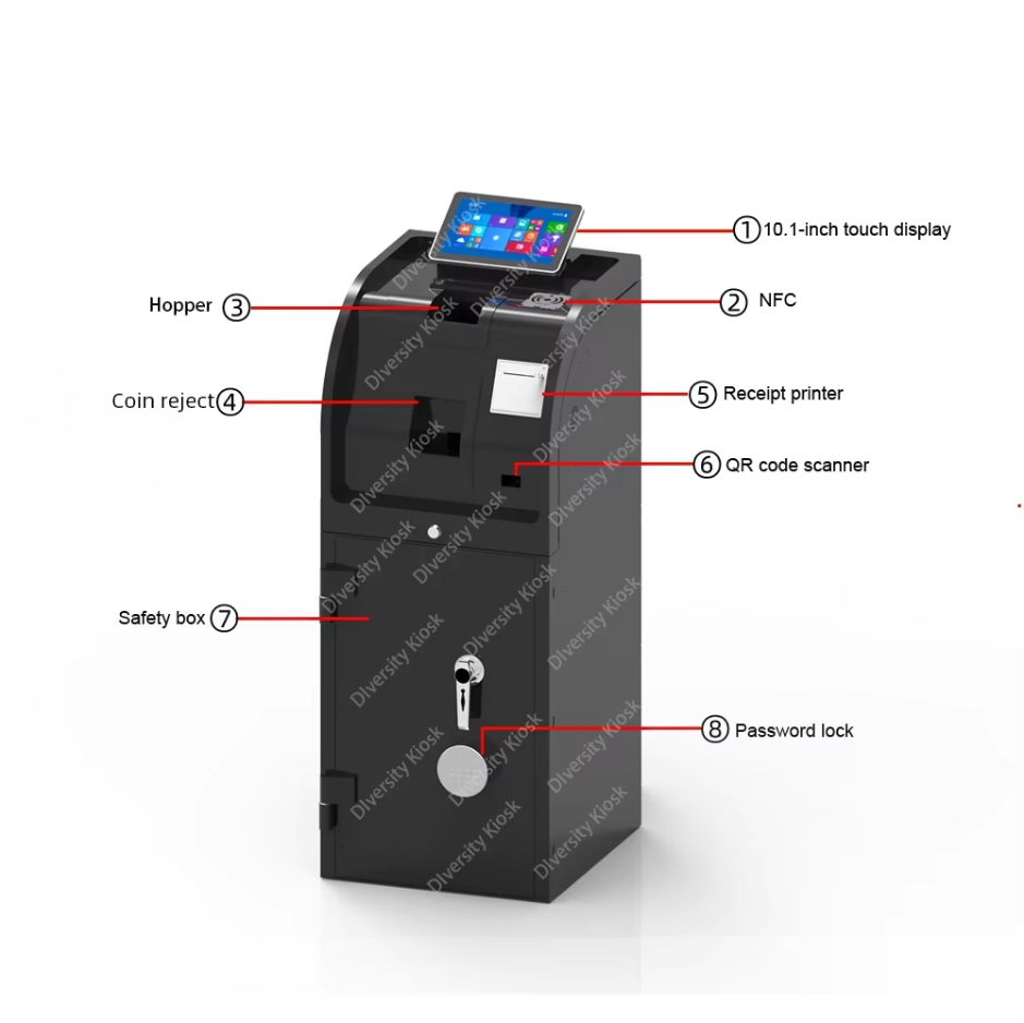 High Speed Cash Deposit Machine Cash Acceptor ATM Machine Smart Cash Management Teller Machine for Retail Back Office