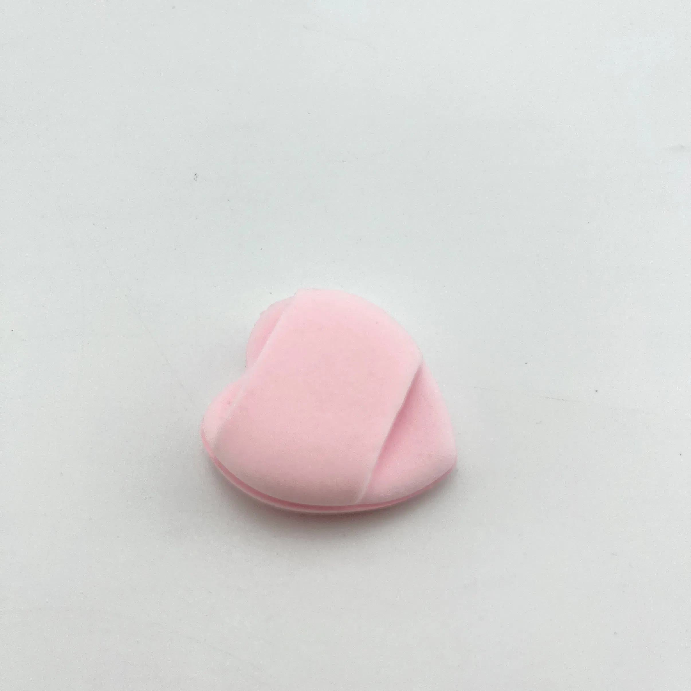 Custom Gift Beauty Tools Heart Shape Microfiber Makeup Powder Puff for Women Girl