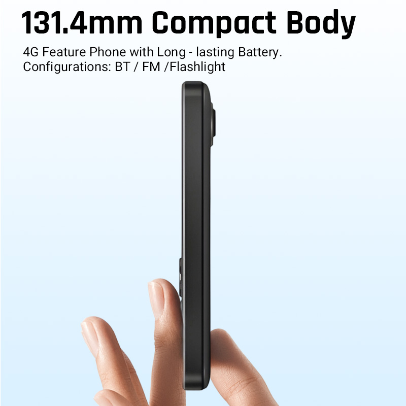 Кнопочный телефон 4G для пожилых с фонариком и радио