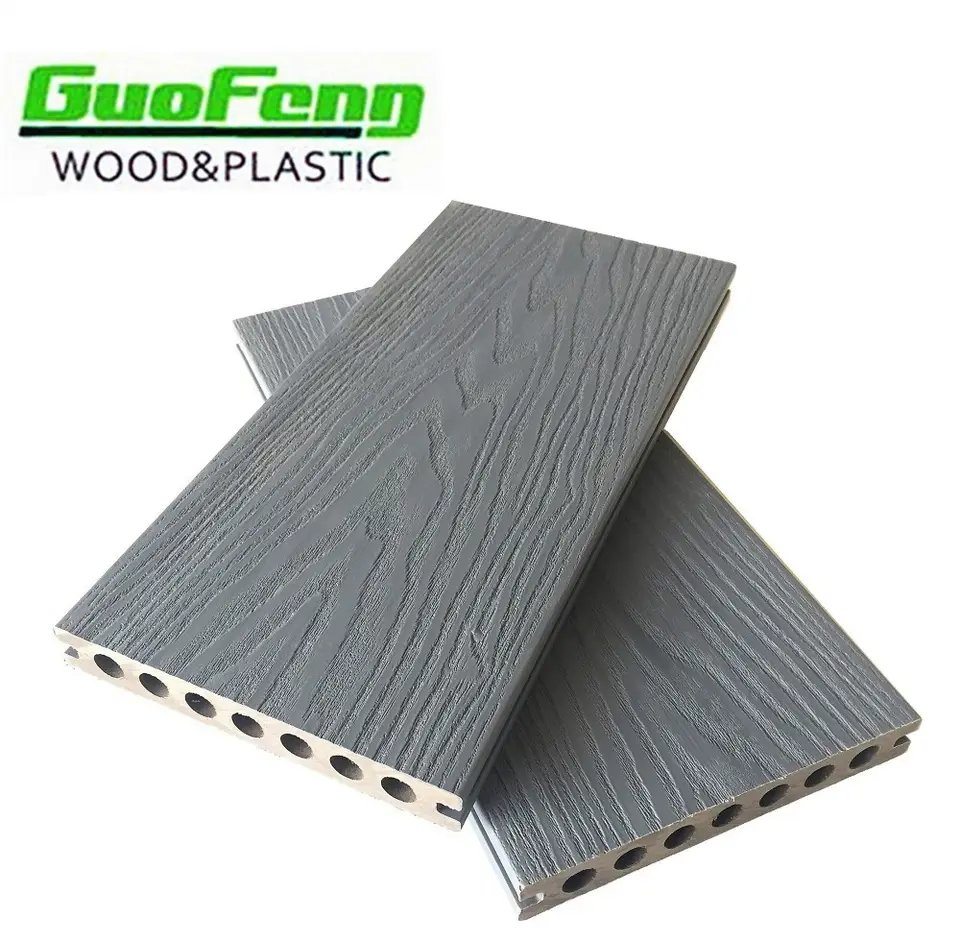 Maintance Free Waterproof WPC Outdoor Flooring Board Composite Co-Extrusion Decking