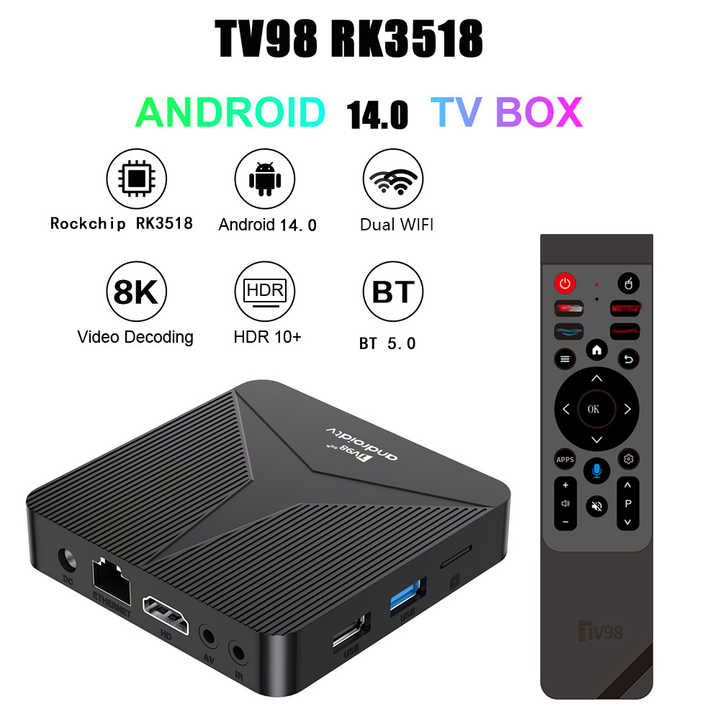 ТВ-бокс ATV Rk3518 Android TV Box 4K, 2GB+16GB