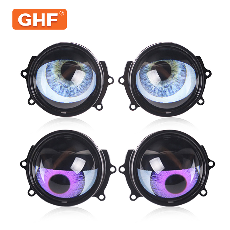 3-дюймовые светодиодные фары Bi-LED с динамическим дьявольским глазом