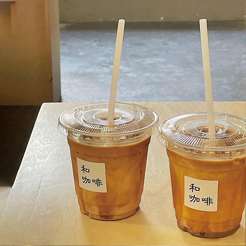 Custom Logo Disposable Clear Coffee Cups with Lid Cold Drink Milk Tea Soda Pet Material Plastic Cups Iced Coffee Cup