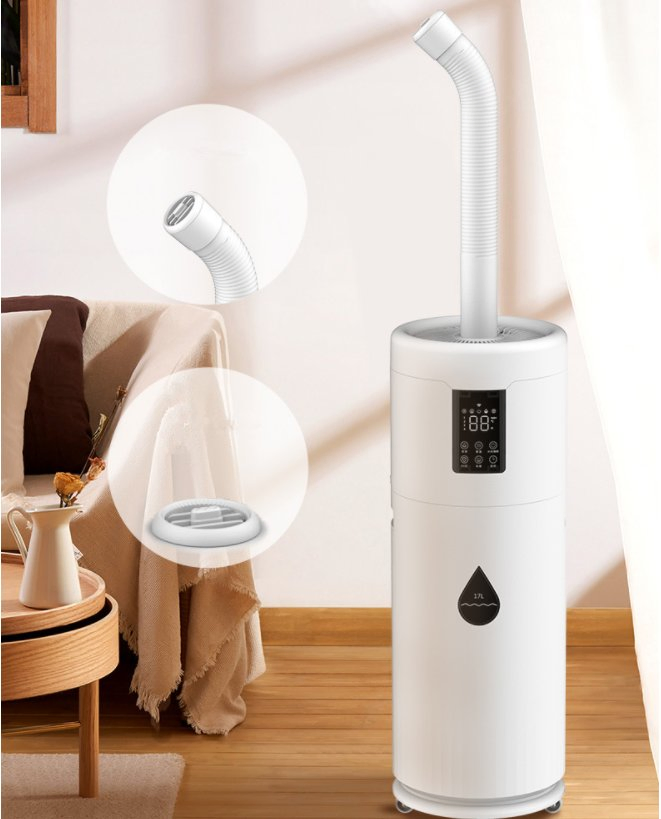 Smart WiFi Top Filling Indutrial Comercial Ultrasonic Warm Cool Mist Air Humidifier Interval Mist Ouptut