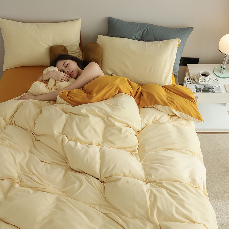 Customized Luxury Hotel Bedding Set Deep Pocket 2pillow Cotton Fitted Sheet