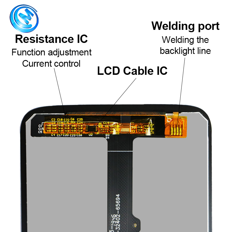 LCD for Motorola Moto G7 Power Supply Replacement Touch Screen Digitizer Assembly for Moto G7 Power Supply Xt1955 Original