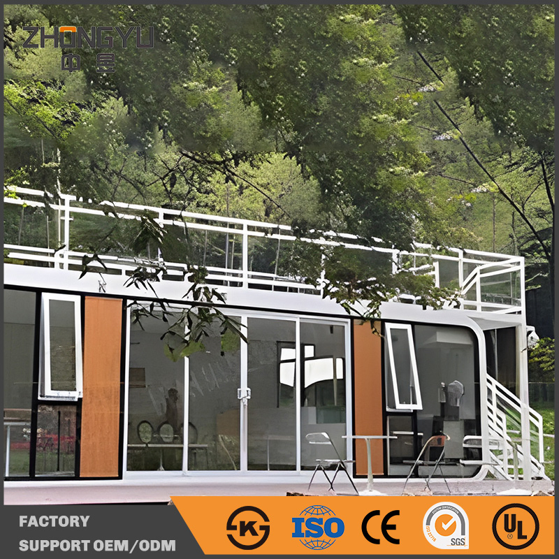 Advanced Apple House Modular Residential Living Environment with Sound Insulation Smart Space Planning Steel Construction Prefabricated Cabin