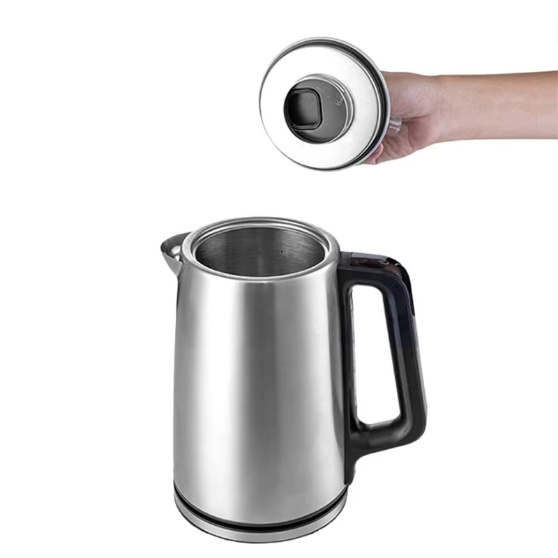 Automatic Shut-off Kettle Modern Electric Glass Tea Kettle Cordless 201 Stainless Steel Temperature Control Colored for Household or Hotel Use