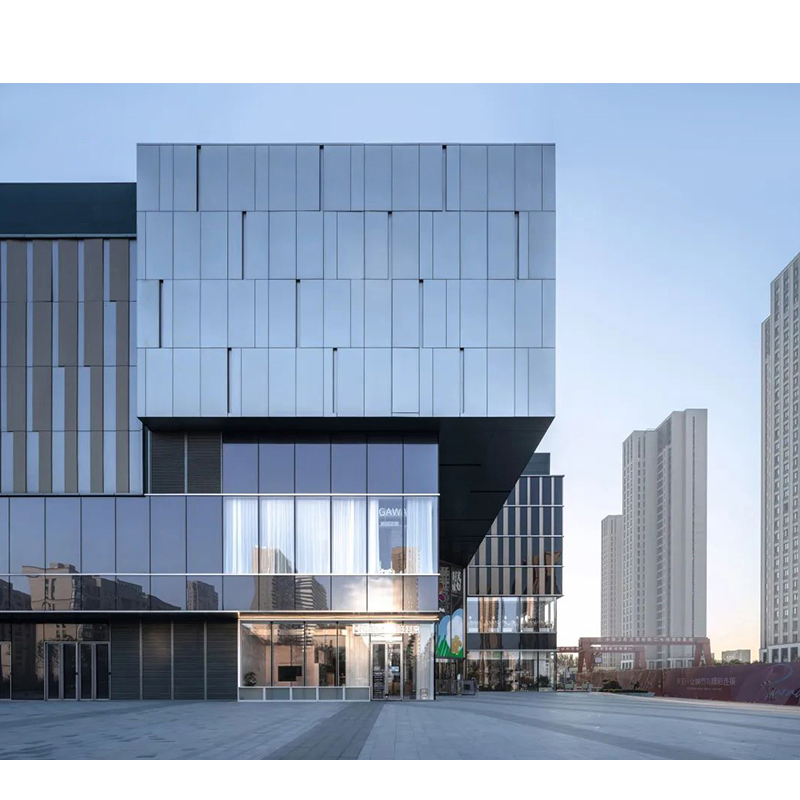 Modern Design Aluminum Invisible Glass Curtain Wall with Sound Insulation Function