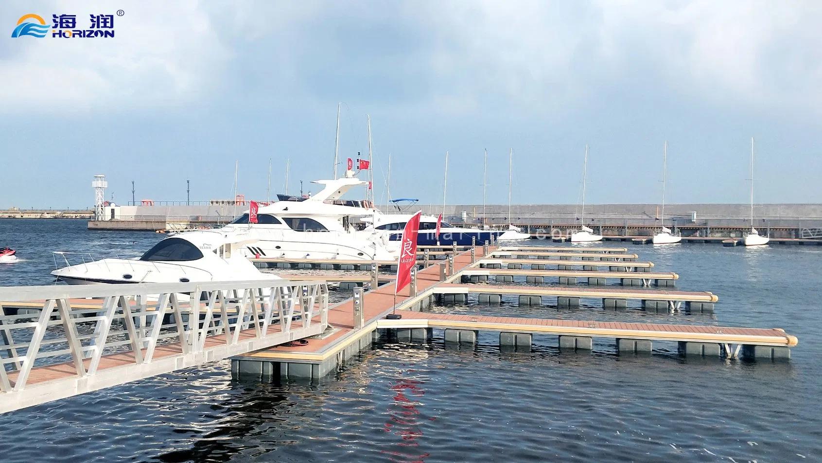 Luxurious Aluminum 6061-T6 Pontoon Floating Dock Floating Bridge Floating Walkway