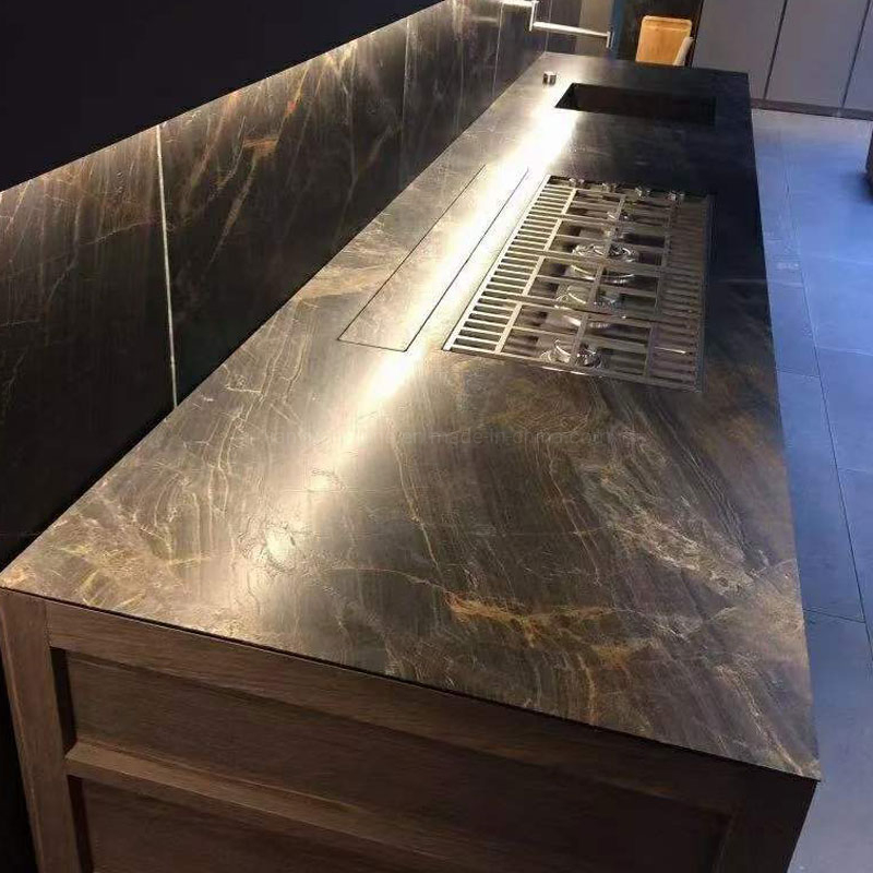 Customized Phoebe Brown Granite Kitchen Countertop