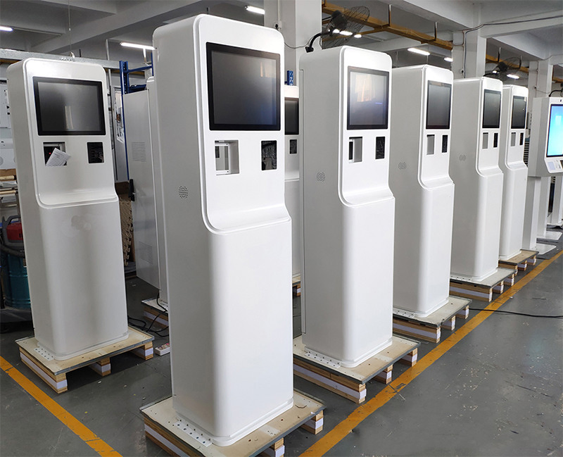 Hospital Entrance Hall Cash Payment Interactive Touch Screen Customized Kiosk Maker Cabinet