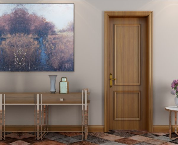 Premium Flame-Retardant Waterproof WPC Door for Ultimate Safety