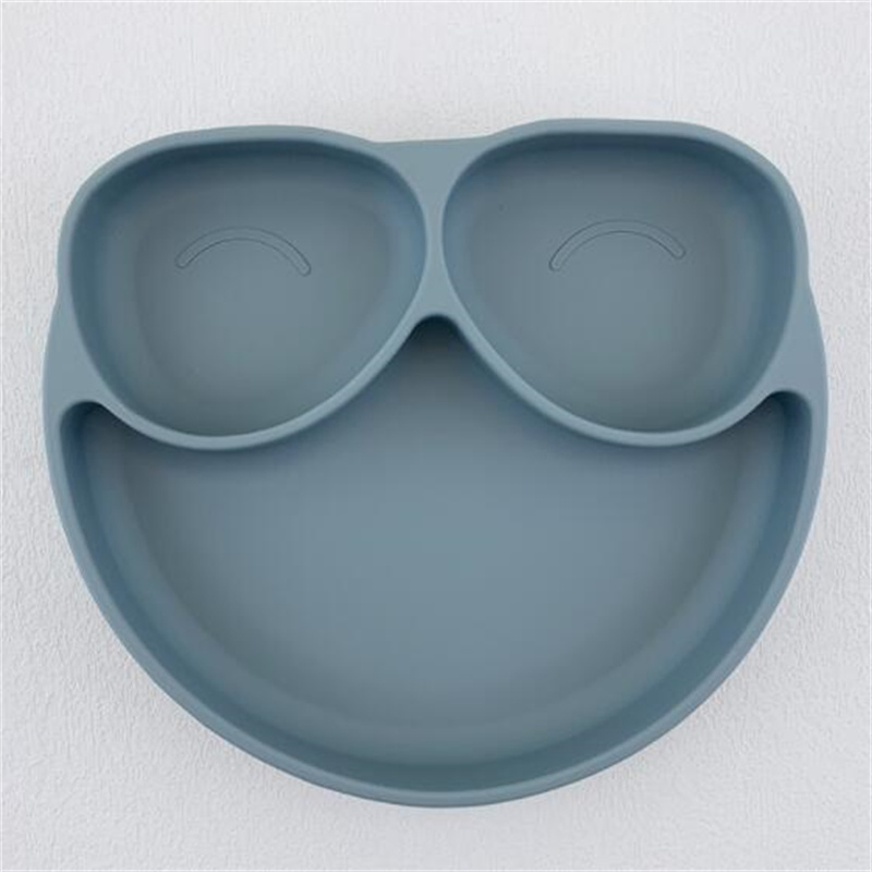 Food Grade Kids Feeding Plate Baby Silicone Suction Plate