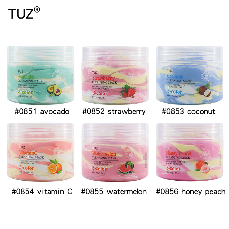 160g 6 Styles Skin Care 3-Color Cleansing Facial Mask