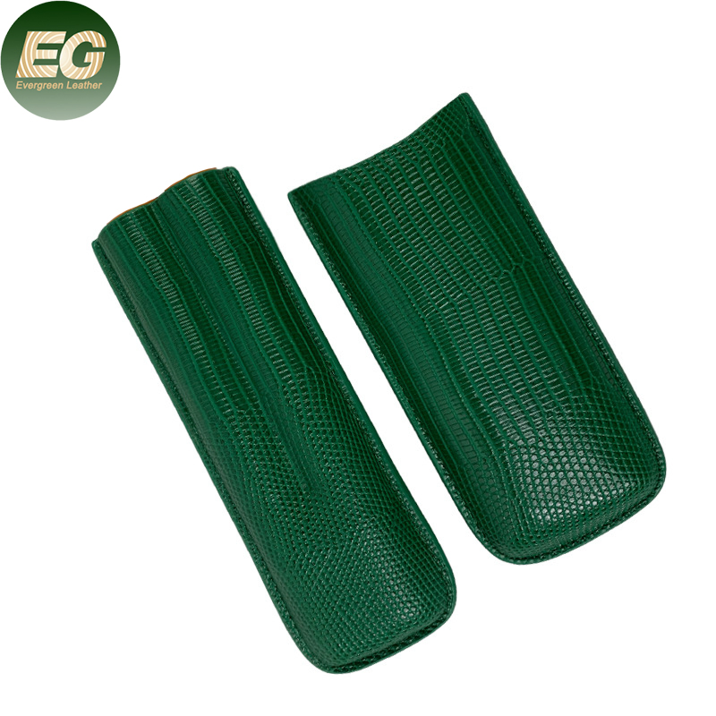 Ea343 Wholesale Portable Custom Waterproof Travel Humidor Moisturizing Box Cedar Luxury for Carry Cigar Leather Case