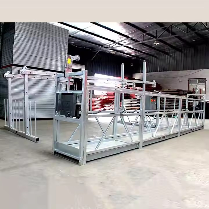 Galvanized Steel Electric Lifting Window Cleaning Suspended Platforms Zlp630 Cradle