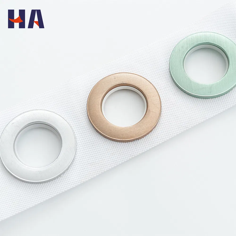 Factory Direct Decorative Easy Glide Roman Shower Curtain Eyelet Drape Rings Plastic Gold Silver Curtain Accessories for Window