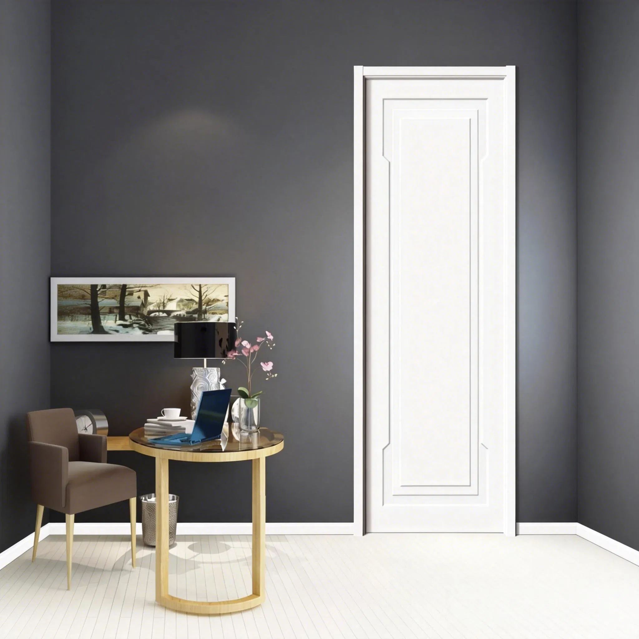 Durable Solid Single Turkey Style Door Modern Structure for Residential Interior Housing Projects