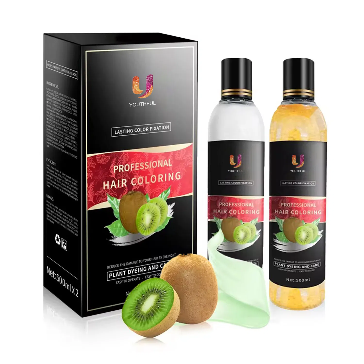 No Irritate Herbal Fast Black Hair Dye Shampoo
