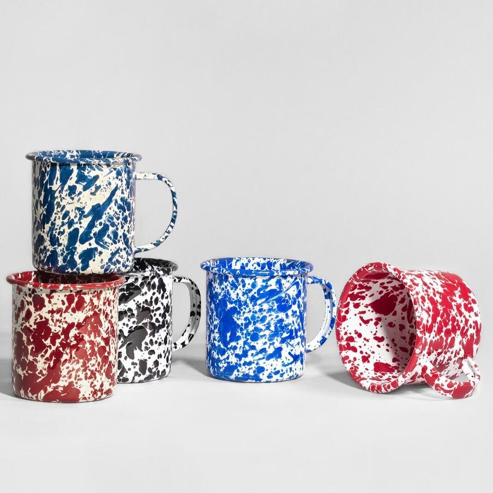 Enamel Coffee Mugs Set Camping Mug for Indoor and Outdoor Use