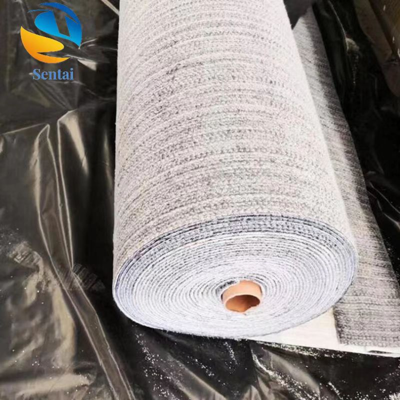 Artificial Lake Reservoir Bentonite 4800g Waterproof Blanket Cement Canal Seepage Control Gcl Sodium Based Bentonite Waterproof Blanket