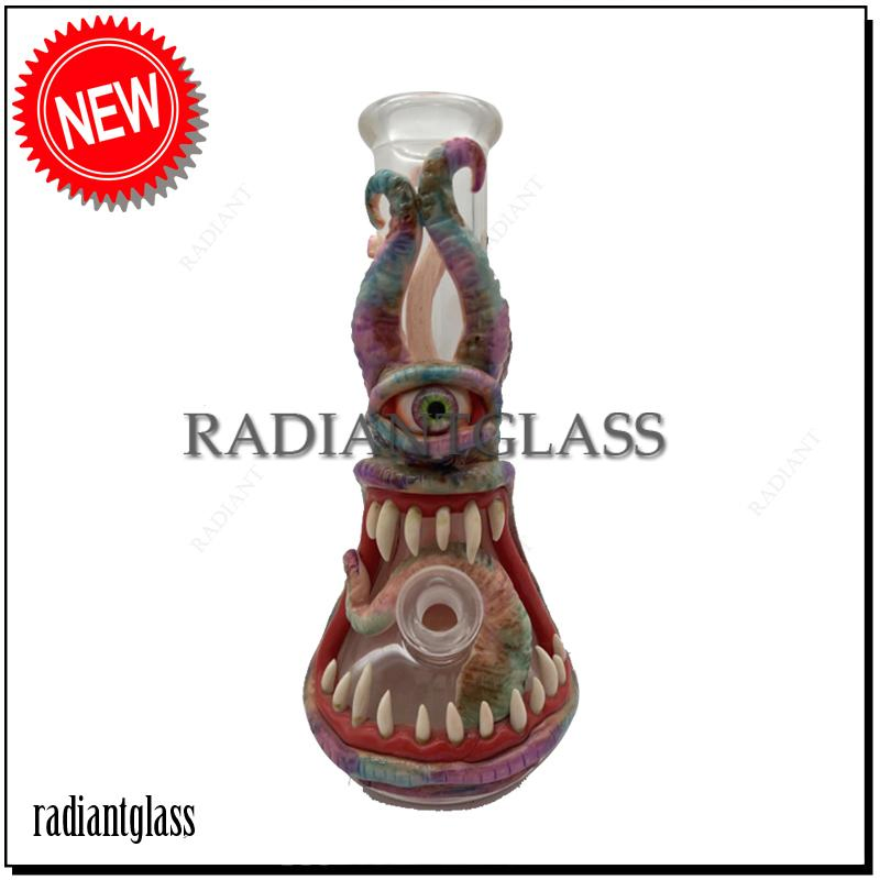 3 Devil Eye Beaker Style Hookahs Glass Smoking Water Pipe