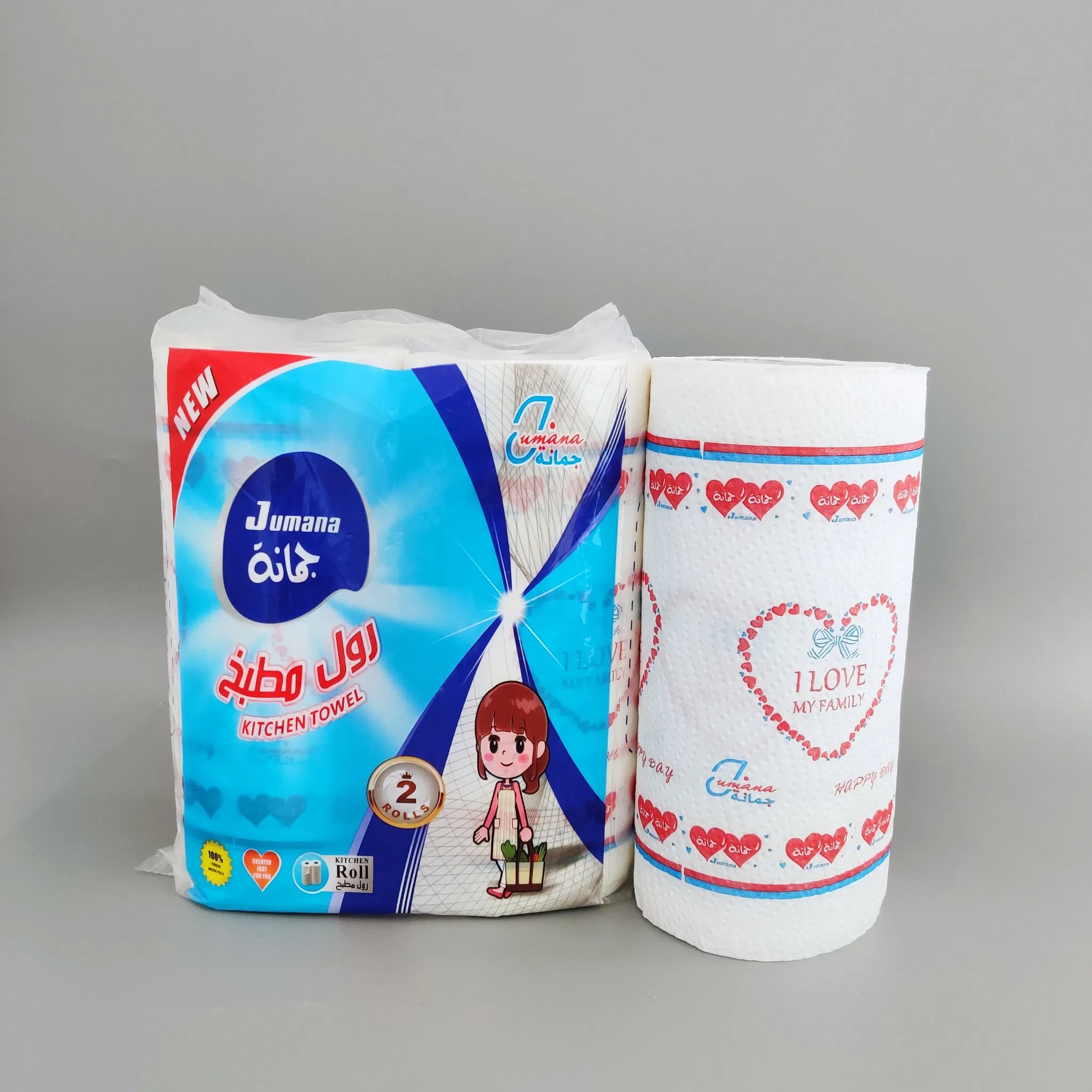 Customizable Disposable Virgin Wood Pulp Bamboo Oil Absorption Paper Jumbo Roll Oil Absorb Kitchen Paper Towels Tissue Manufacturer