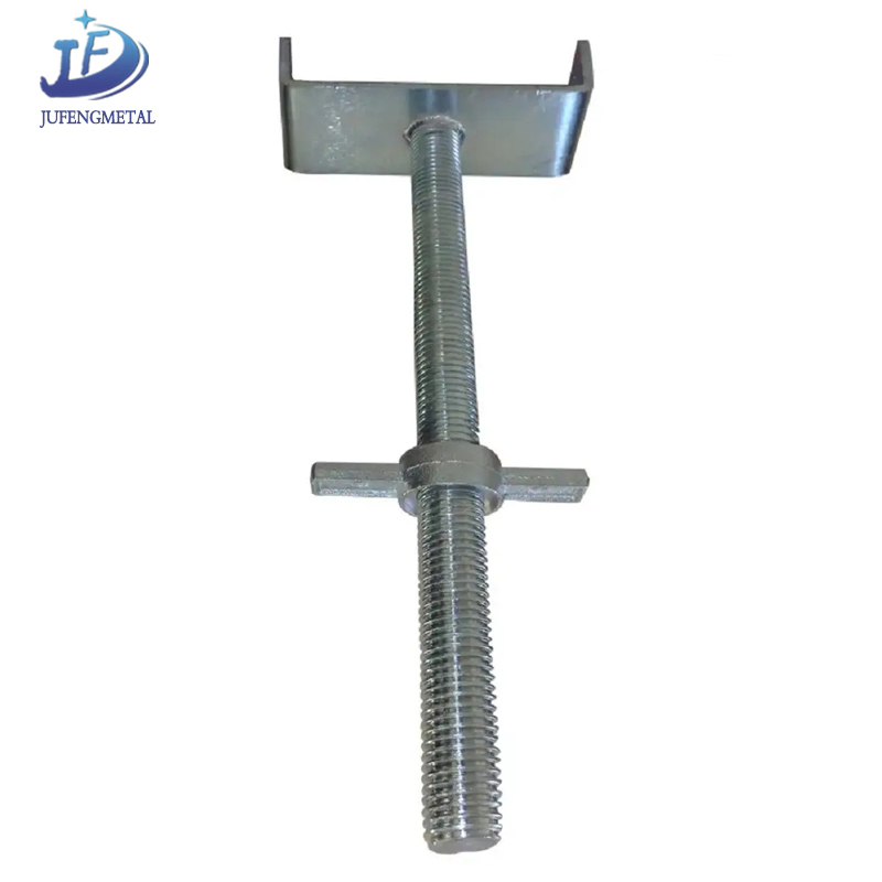 Factory Building Material Adjustable Screw Base Jack Scaffolding Swivel Jack Base
