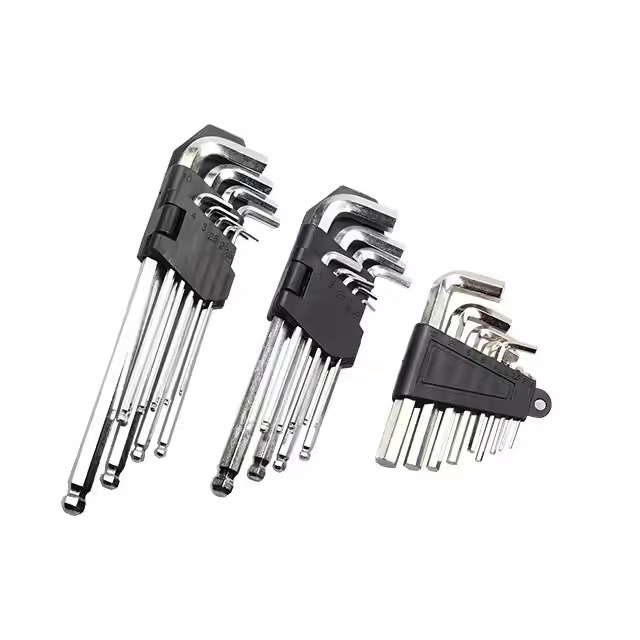 Hardware Tools Labor-Saving L Shaped Hex Allen Wrenches Ball Point Hexagonal Socket Wrench Set