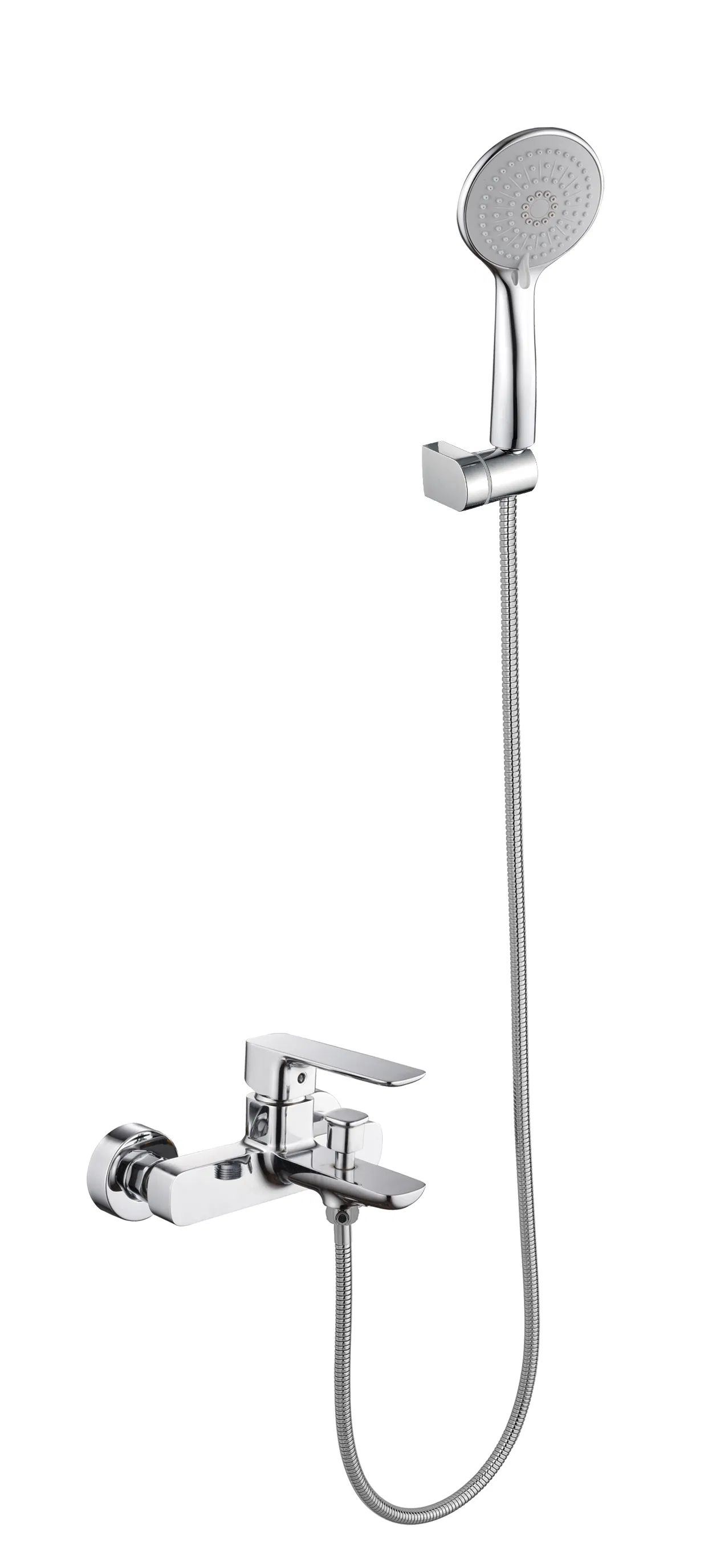 Bathroom Accessories Water Tap Wall Mounted Exposed Polished Chrome Solid Brass Bathroom Shower Mixer Shower Faucet Bathtub Mixer Bathtub Faucet