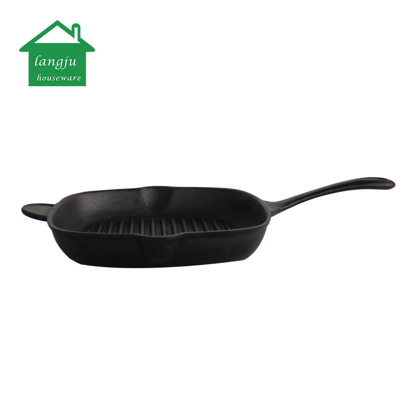 Cast Iron Classic Square Gas Stove Grill Pan
