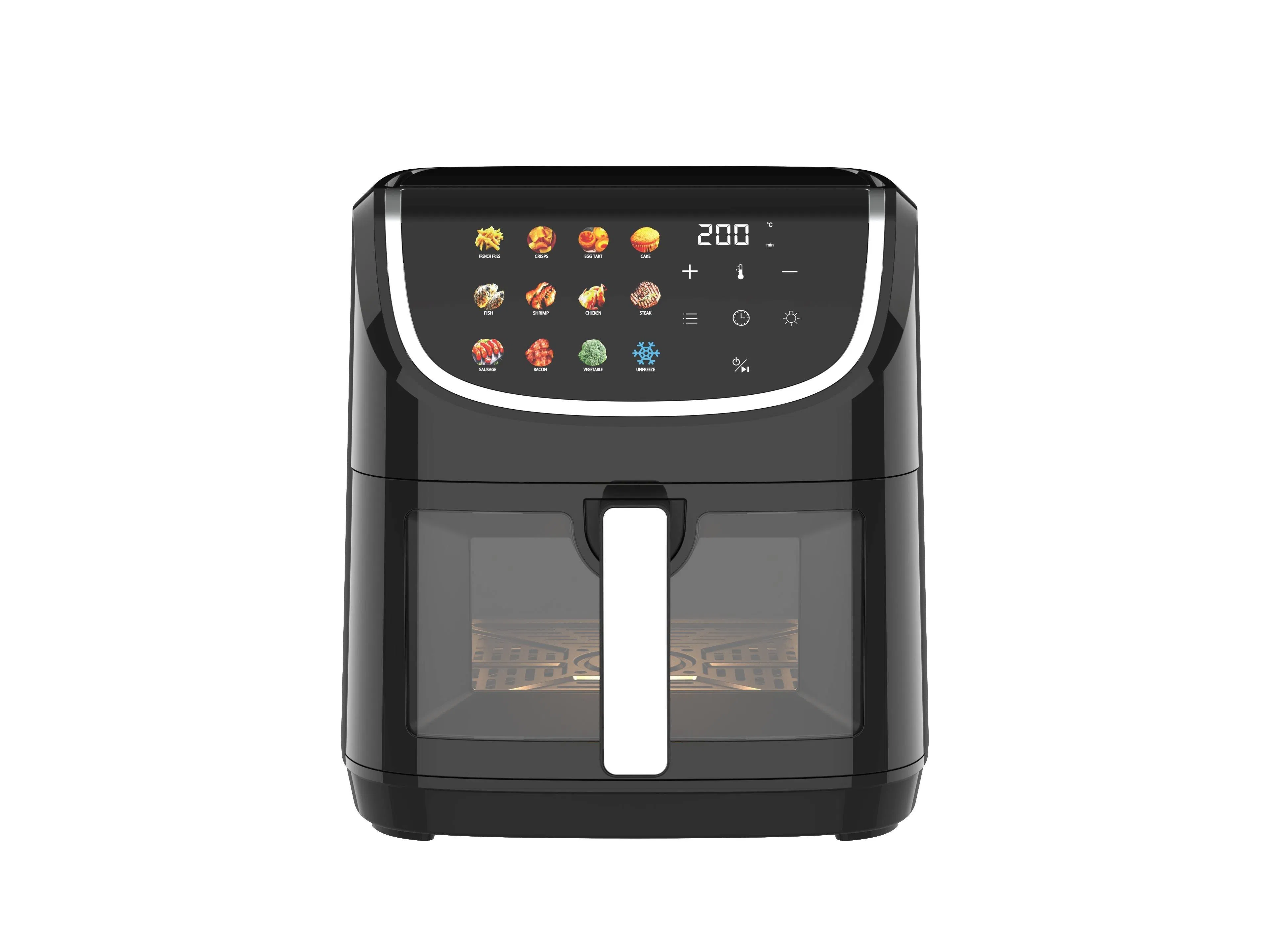 8L Color-Screen Air Fryer with Window: Massive Cooking Capacity, Convenient Color-Screen Intelligent Control