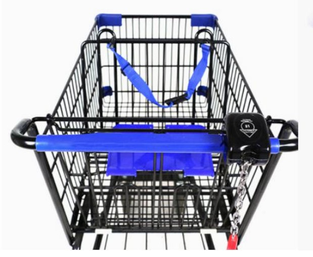L102 Zinc Alloy Shopping Cart Coin Lock System, Trolley Locker
