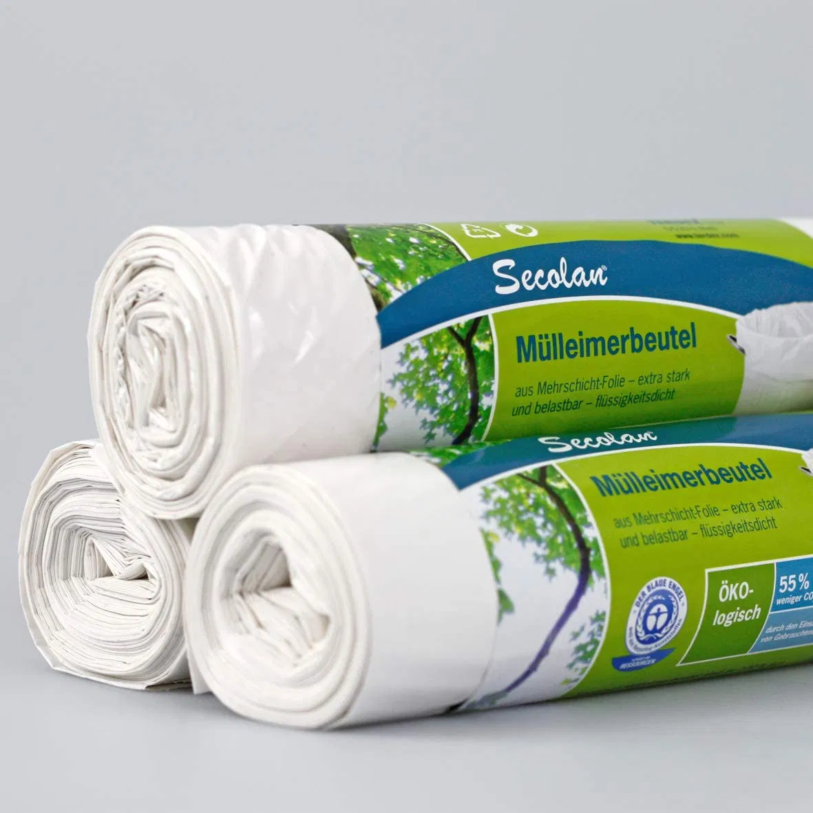 Wholesale Cheap High Quality LDPE White Disposable Trash Canliner Garbage Bags Roll Packed